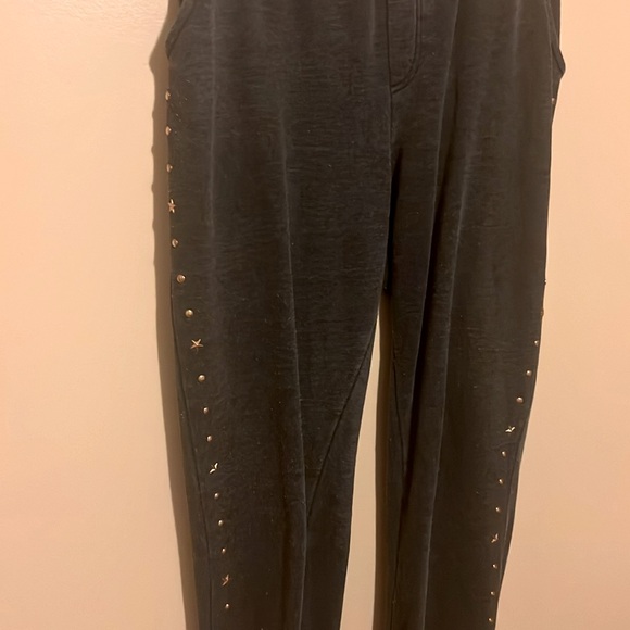 S/M Vintage Hanana Women Cosy Side GoldenBeads Comfy Stretchy Pants ElasticWaist - Picture 6 of 9